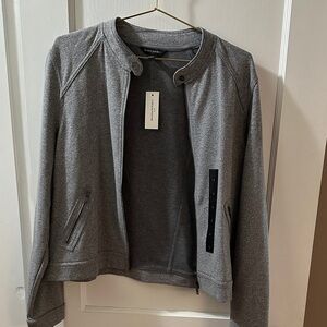 Banana Republic Charcoal Knit Jacket